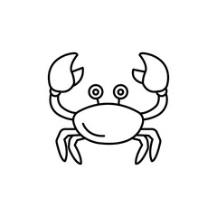 Crabs icon Vector logo set flat