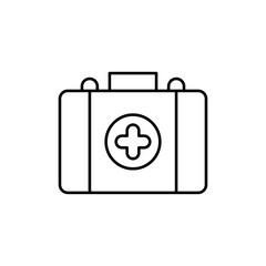 Emergency kit icon Vector logo set flat