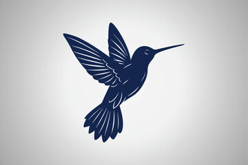 Fototapeta premium Hummingbird silhouette, Vector illustrations