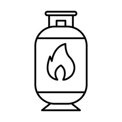 Gas tank icon Vector logo set flat