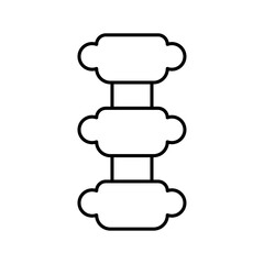 Hernia icon Vector logo set flat