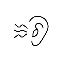 Otitis icon Vector logo set flat