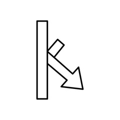 rebound icon Vector logo set flat