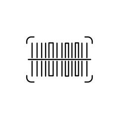 Scan barcode icon Vector logo set flat