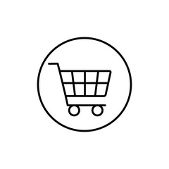 Shopping icon Vector logo set flat