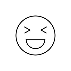 smile icon Vector logo set flat