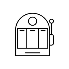 slot machine icon Vector logo set flat