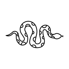 Snake icon Vector logo set flat