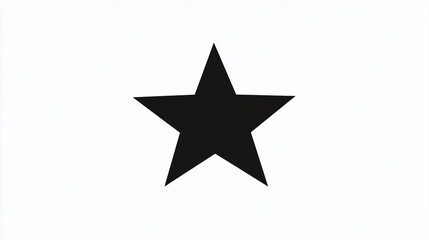 Wide Angle Star Silhouette Icon Centered Composition