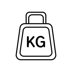 Weight kilogram icon Vector logo set flat