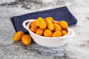 Sweet juicy tropical fruit kumquat