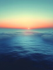 Fototapeta premium A clean gradient transitioning from pastel mint to pale sky blue.