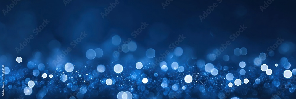 Aufkleber sparkles of blue bokeh lights form a captivating backdrop, adding charm to evening gatherings