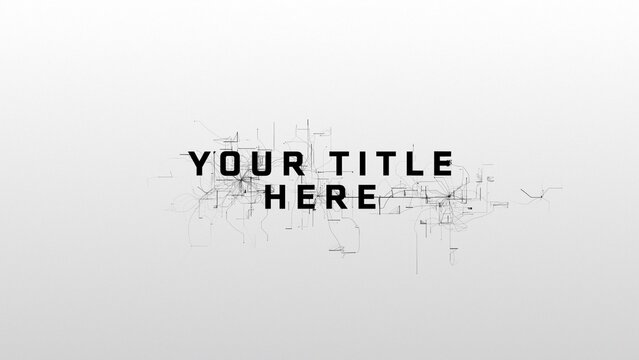 Hacking Digital Computer Grid Distorted Title Intro