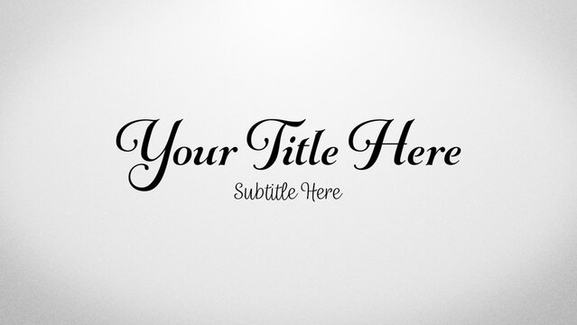 Handwritten Wedding Note Invitation Title