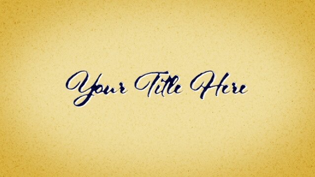 Handwritten Ink on Old School Paper Text