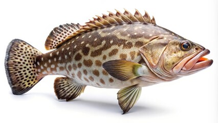 Naklejka premium Brown Spotted Grouper Fish