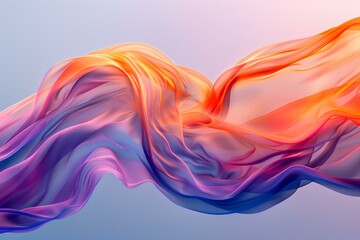 Fototapeta premium A close up of a colorful fabric blowing in the wind