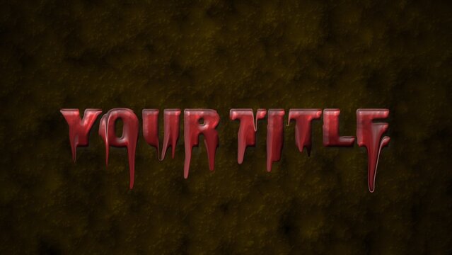 Horror Blood Dripping Grungy Text & Title Intro
