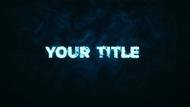 Mysterious Scary Horror Glitching Title Intro