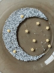 Confectionery sprinkles in the form of beads. Sugar beads. Confectionery ingredients
