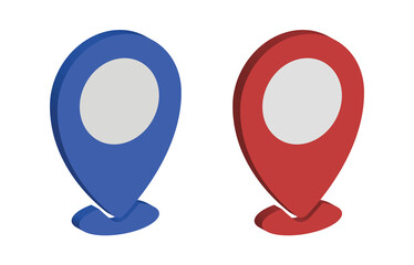set of place 3d symbols