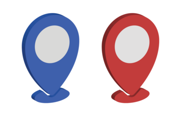 set of place 3d symbols