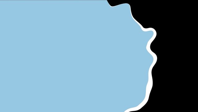 Cartoon Ink Spread Clean Video Transition