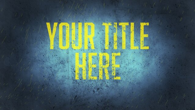 Industrial Revolution Grungy Title Intro