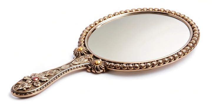 Antique Handheld Mirror - Powered by Adobe