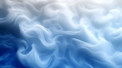 Fototapeta premium A cool gradient fading from frosty white to icy blue.