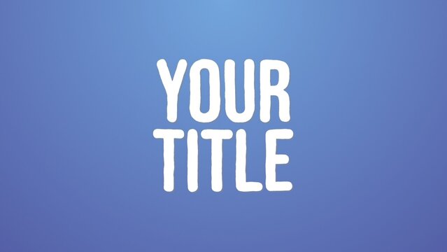 Liquid Milk Wavy Title & Logo Reveal