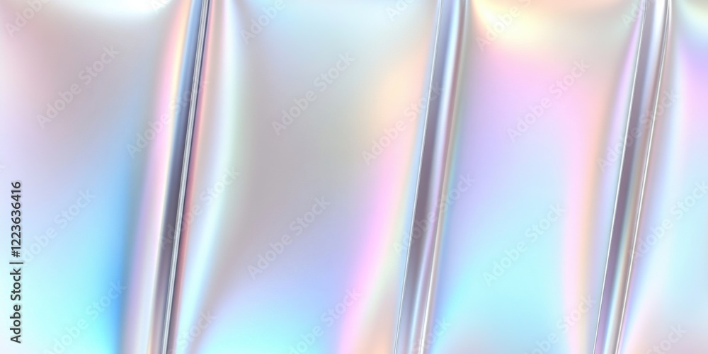 Poster iridescent abstract gradient with soft pastel colors and vertical lines