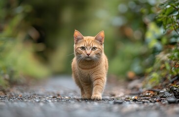 Cute orange cat