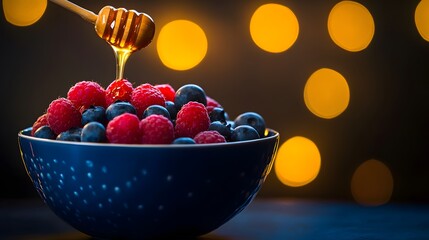Naklejka premium fresh fruit salad