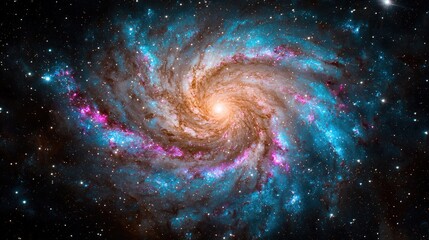 Fototapeta premium Spiral Galaxy Cosmic Swirl, Deep Space Exploration