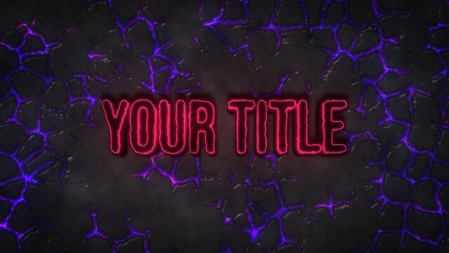 Magical Ground Cracking Title & Text Intro