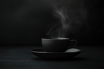 Obraz premium cup of hot coffee