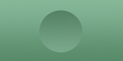 Monochrome, grainy, minimalistic, mint sphere on mint background 