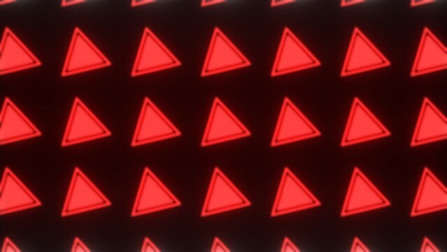 Looping Red Triangles Background