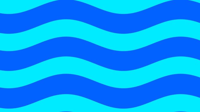 Looping Cartoon Water Wave Background