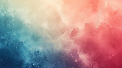 Fototapeta premium Vintage texture background with soft faded blue and red pastel gradient
