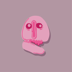 Monster or bogeyman. Various quirky and ugly creatures. Halloween concept