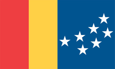 Vector image of the flag of Durham, North Carolina, USA.