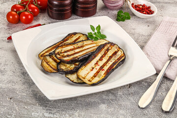  Vegan Grilled eggplant slices snack