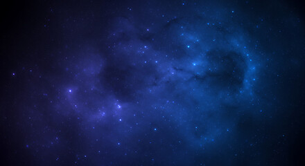 Stunning Deep Space Nebula, Cosmic Clouds and Starry Night Sky