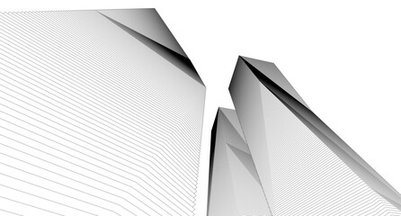 abstract modern buildings, architectural  3d