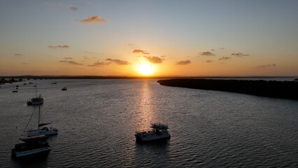 Golden Sunset Over Brazil’s Northeast – A Tropical Paradise
