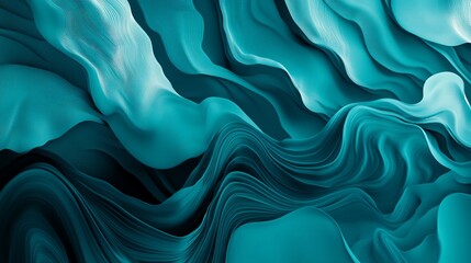 Obraz premium Smooth Gradient Background with Cool Blue and Teal Tones Featuring Dynamic Wave Effects and Water Ripple Textures for a Calming Modern Aesthetic