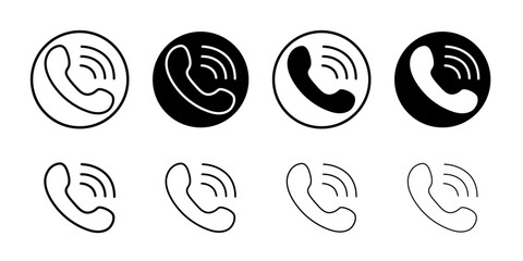 Call icon flat and simple set design